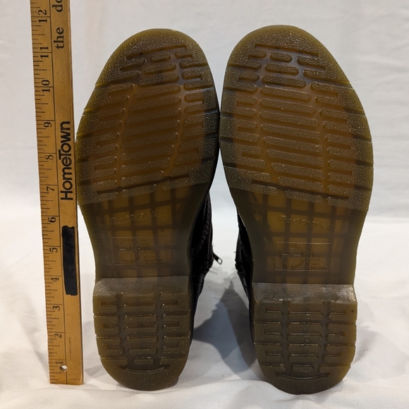Dr. Martens Brock Lace Up Double Buckle Zip Utility Combat Unisex Boots 9M/10L - Picture 14 of 16